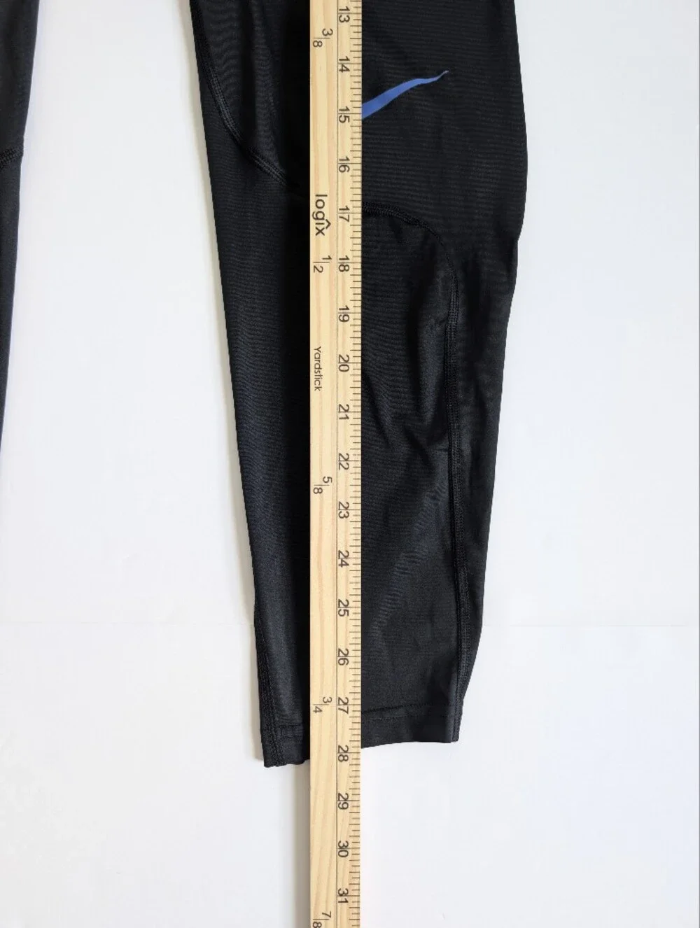 Nike Pro Dri-FIT Men's Compression Leggings Stretch Pull On Black Blue M